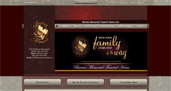 Desktop Screenshot of barnesmemorialfuneralhome.com